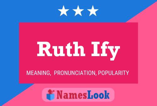 Póster del nombre Ruth Ify