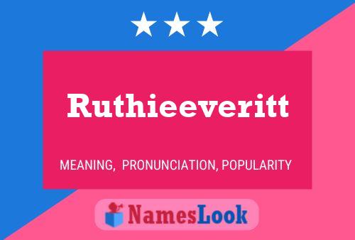 Póster del nombre Ruthieeveritt