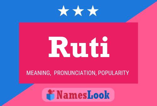 Póster del nombre Ruti