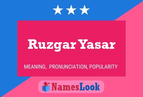 Póster del nombre Ruzgar Yasar