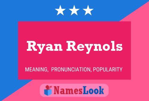 Póster del nombre Ryan Reynols