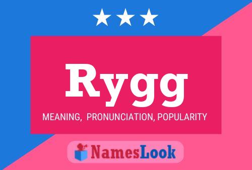 Póster del nombre Rygg