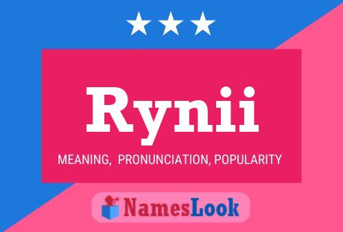 Póster del nombre Rynii