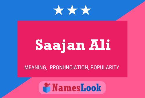 Póster del nombre Saajan Ali