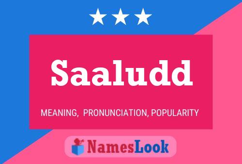 Póster del nombre Saaludd