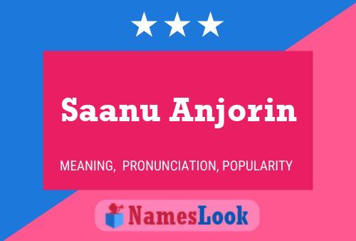 Póster del nombre Saanu Anjorin