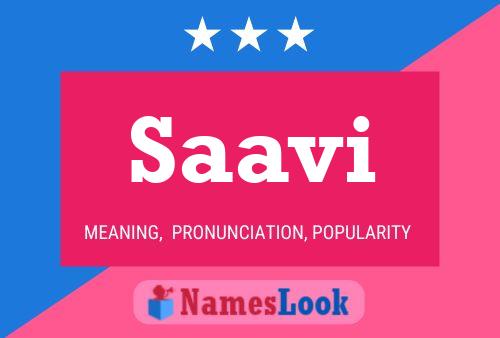 Póster del nombre Saavi