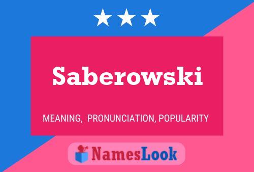 Póster del nombre Saberowski