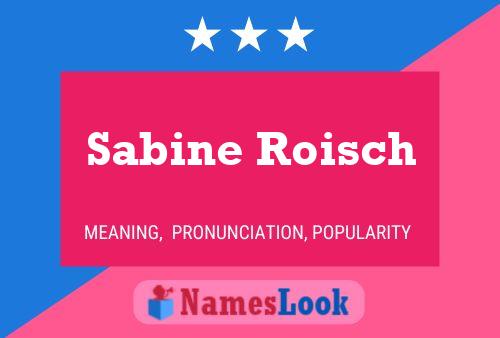 Póster del nombre Sabine Roisch