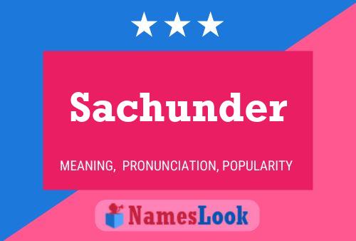 Póster del nombre Sachunder