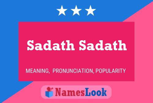 Póster del nombre Sadath Sadath