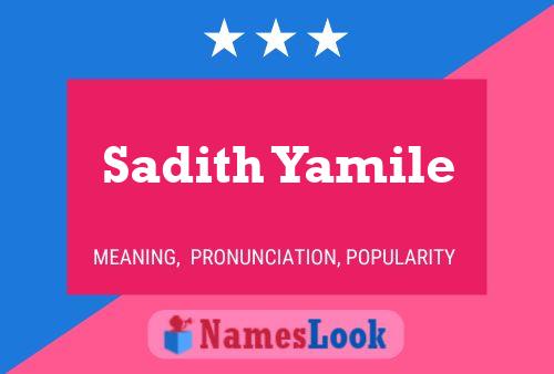 Póster del nombre Sadith Yamile