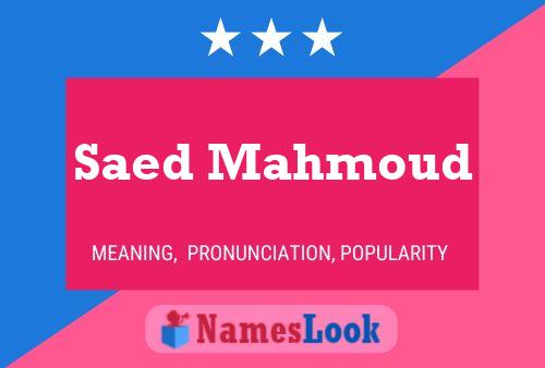 Póster del nombre Saed Mahmoud