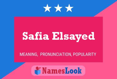 Póster del nombre Safia Elsayed