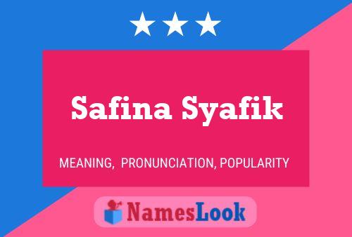 Póster del nombre Safina Syafik