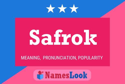 Póster del nombre Safrok