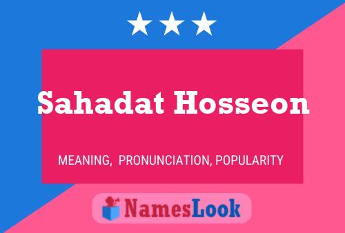 Póster del nombre Sahadat Hosseon