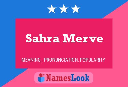 Póster del nombre Sahra Merve