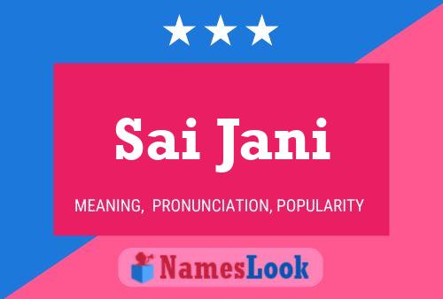 Póster del nombre Sai Jani