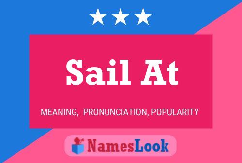 Póster del nombre Sail At