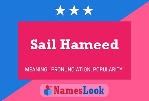 Póster del nombre Sail Hameed