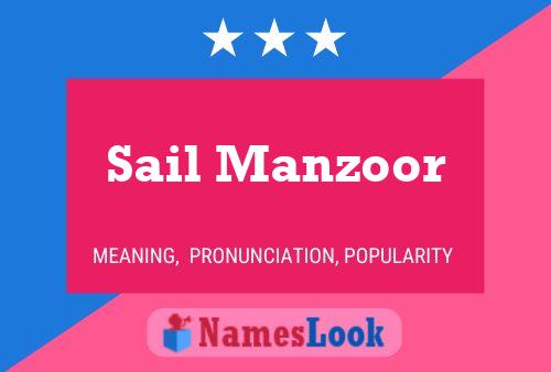 Póster del nombre Sail Manzoor