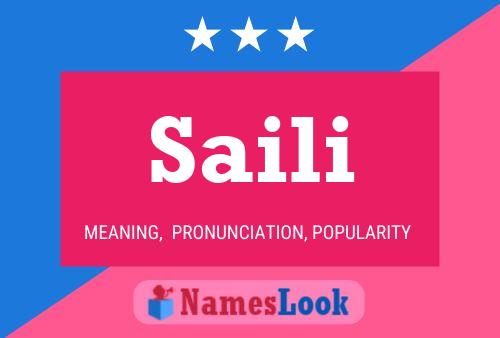 Póster del nombre Saili