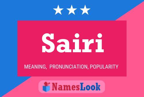 Póster del nombre Sairi