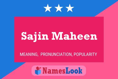 Póster del nombre Sajin Maheen