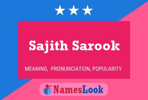 Póster del nombre Sajith Sarook