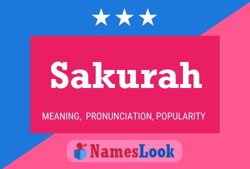 Póster del nombre Sakurah