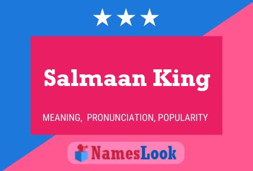 Póster del nombre Salmaan King