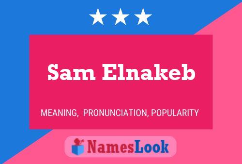 Póster del nombre Sam Elnakeb