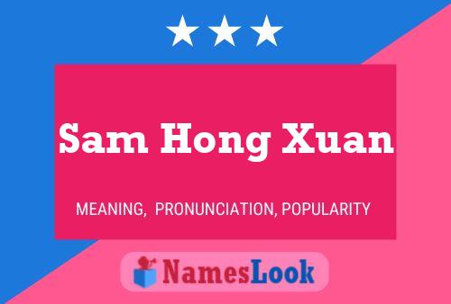 Póster del nombre Sam Hong Xuan