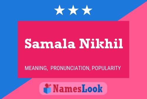 Póster del nombre Samala Nikhil