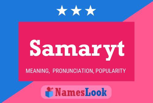 Póster del nombre Samaryt