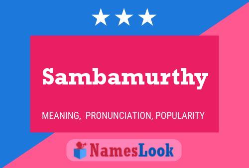 Póster del nombre Sambamurthy