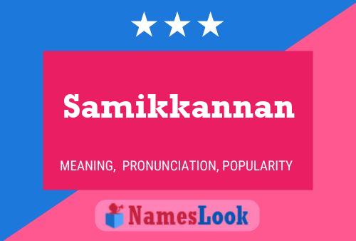 Póster del nombre Samikkannan