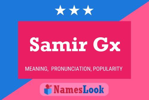 Póster del nombre Samir Gx