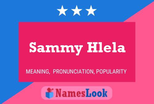 Póster del nombre Sammy Hlela