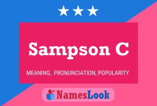 Póster del nombre Sampson C