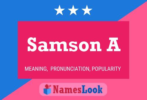 Póster del nombre Samson A