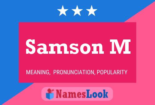 Póster del nombre Samson M