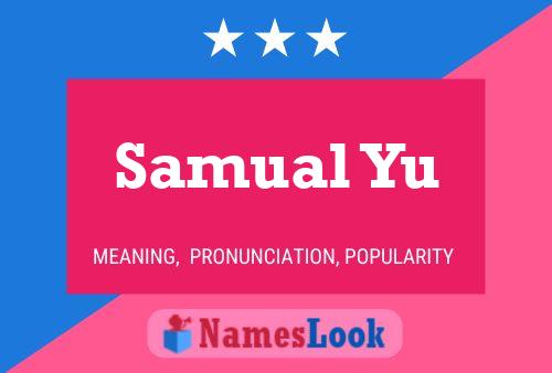 Póster del nombre Samual Yu