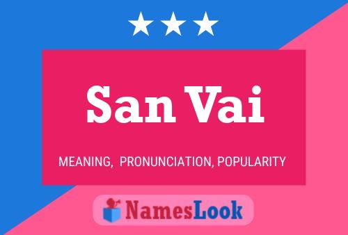 Póster del nombre San Vai