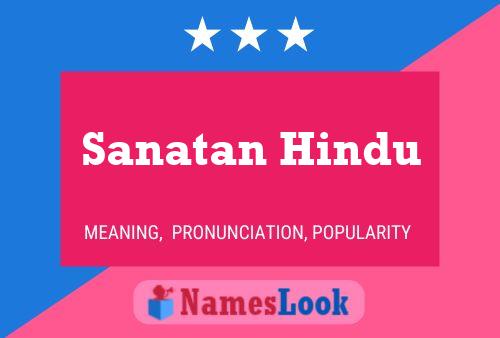 Póster del nombre Sanatan Hindu