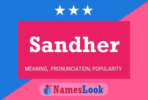 Póster del nombre Sandher