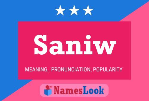 Póster del nombre Saniw