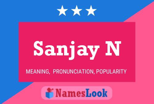 Póster del nombre Sanjay N