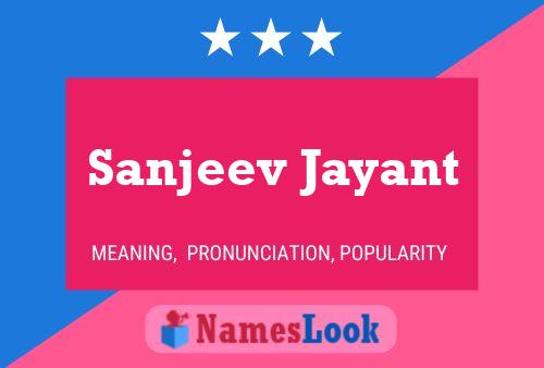 Póster del nombre Sanjeev Jayant